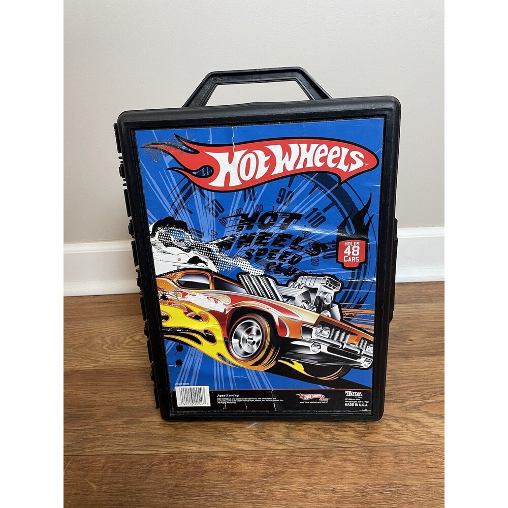 Hot Wheels 48 Car Carrying Case Black Storage Portable Vehicle 2010